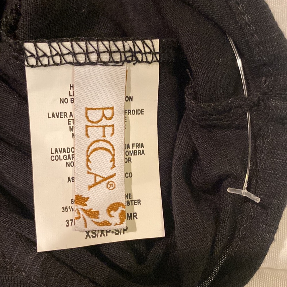 BECCA Black Swimsuit Cover Up Dress NEW WITHOUT TAGS - Picture 6 of 9
